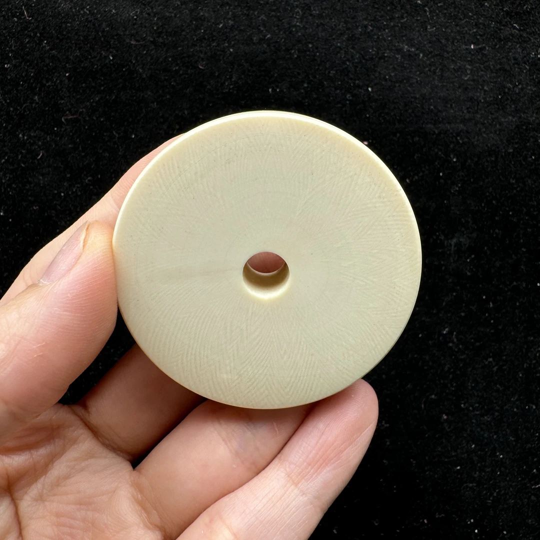 E1034 天然猛犸牙  牙饼 51*11.8mm 支持鉴定 假一罚四