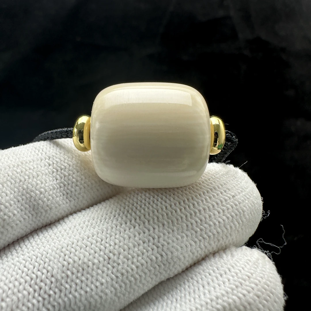 A2330天然猛犸牙 墩子 19.5*20.5mm支持鉴定 假一罚四