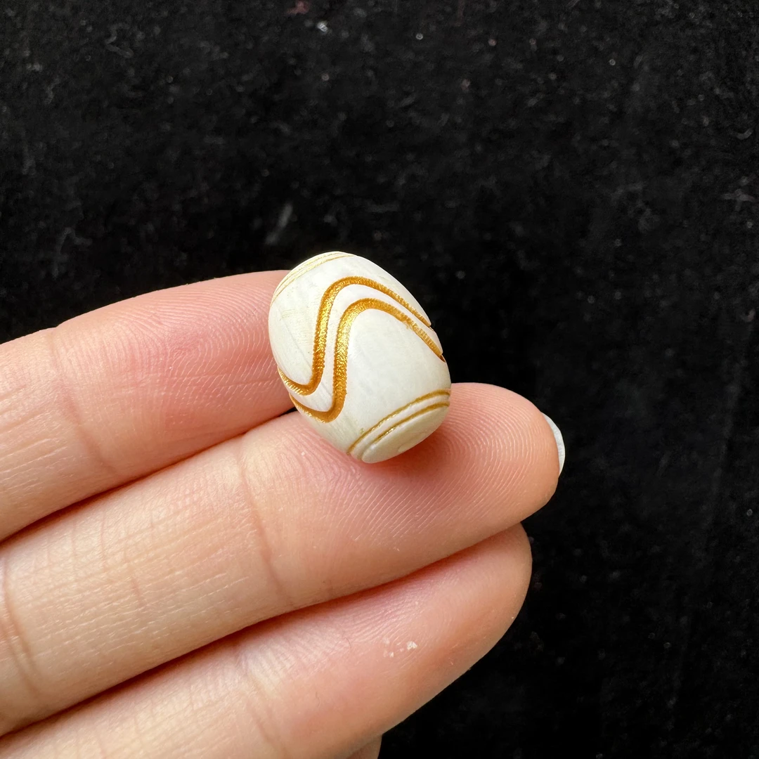 K8224-T189天然猛犸象牙配饰 11.5*14.8mm支持鉴定 假一罚四