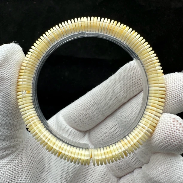 M3784天然原矿蜜蜡 药片单圈 7mm 45克价