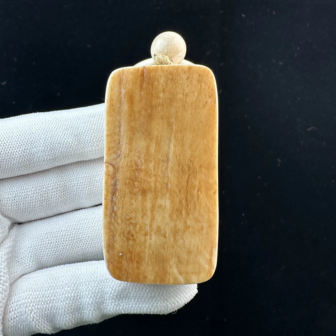 P6180天然猛犸牙 肥皂 30*57*26mm支持鉴定 假一罚四