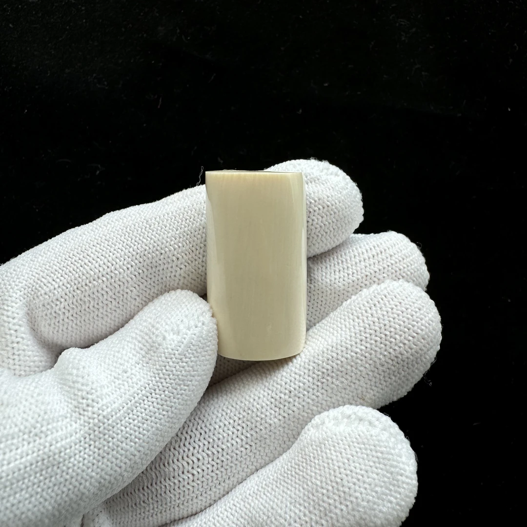 P7651天然猛犸牙 蓝皮无事牌 17.9*31.3*10.8mm支持鉴定 假一罚四