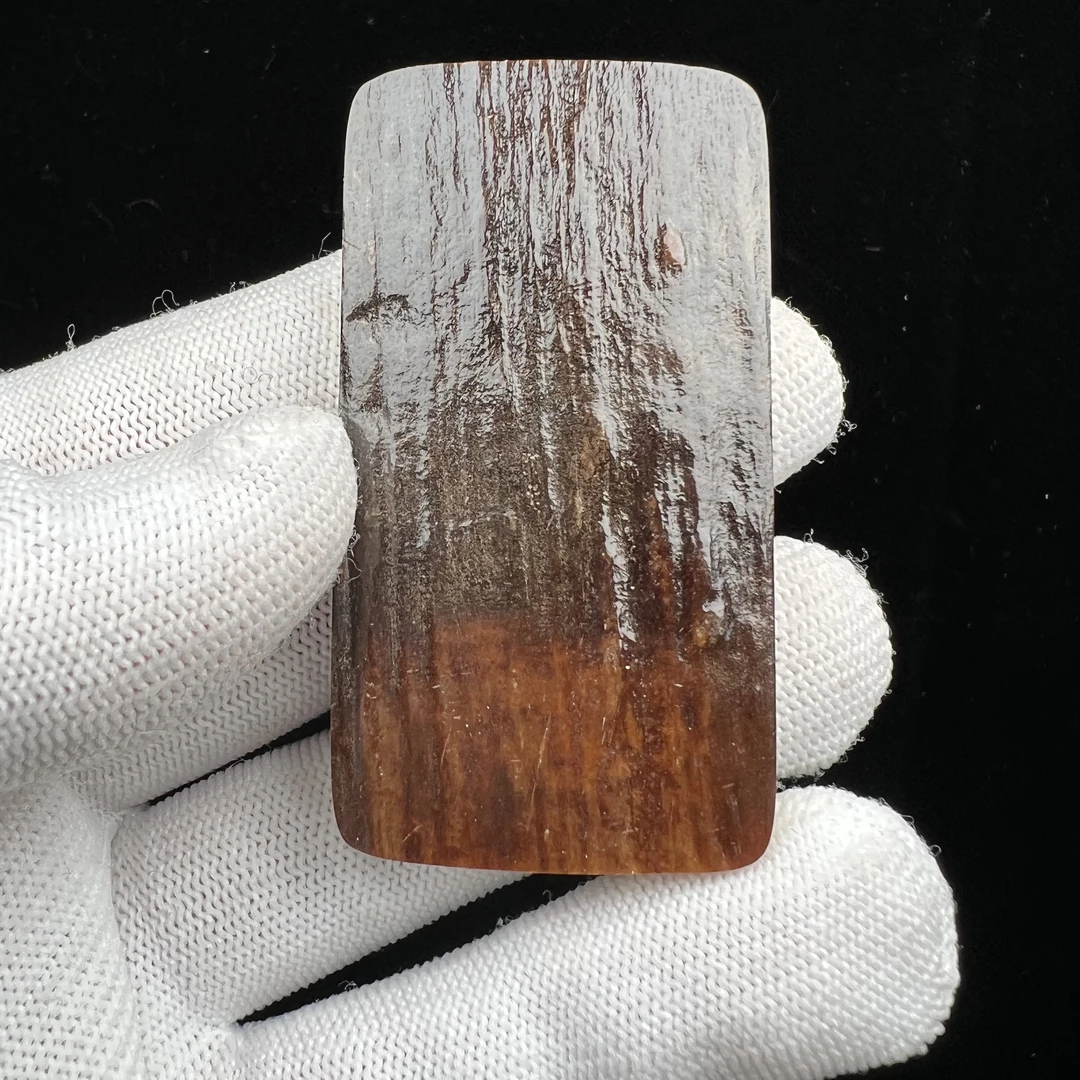 E2119天然猛犸牙 蓝皮无事牌 33*61*7mm支持鉴定 假一罚四