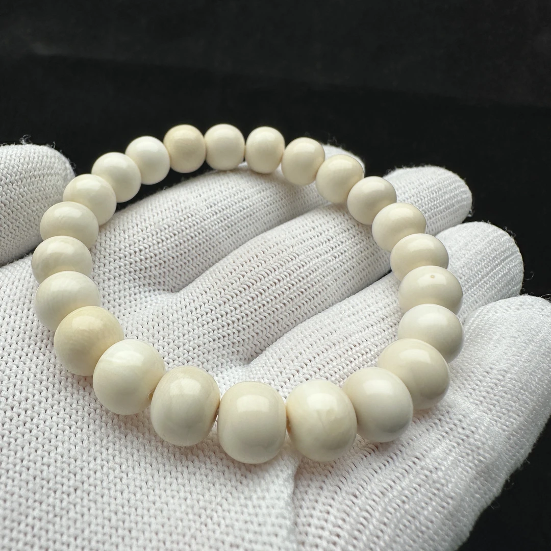 Q4506天然猛犸牙 特价瑕疵单圈 9*8mm支持鉴定 假一罚四