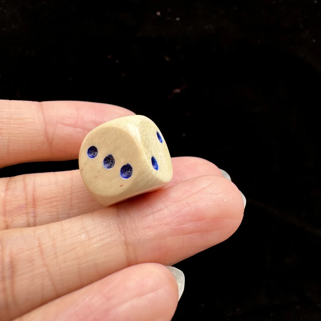 H2689天然猛犸象牙配饰 13.4mm支持鉴定 假一罚四