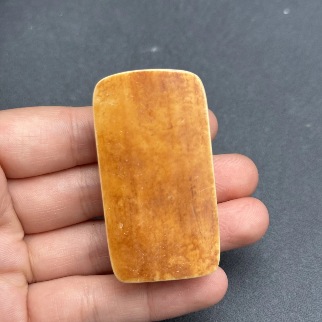 P3960天然猛犸牙金皮 肥皂无事牌 30*56*18mm支持鉴定 假一罚四