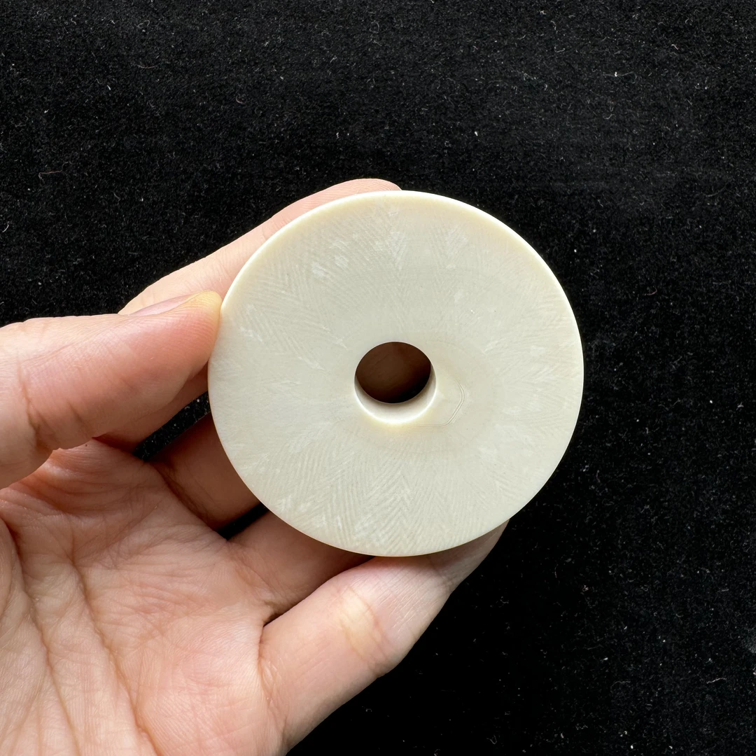 E1839天然猛犸牙  牙饼子 55*11mm 支持鉴定 假一罚四
