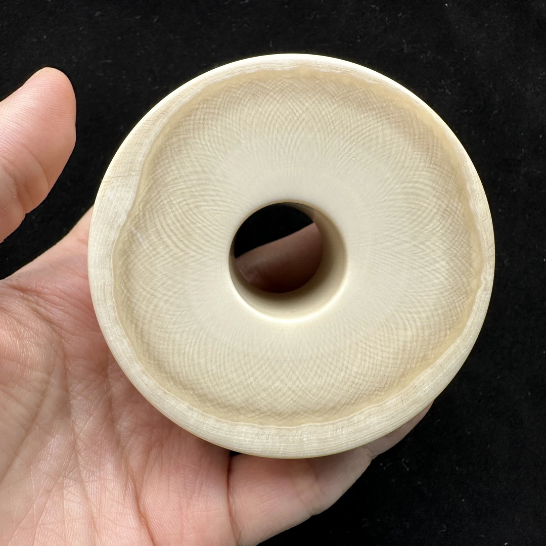 E1120天然猛犸象 牙饼子 70.4*32.5mm 支持鉴定 假一罚四