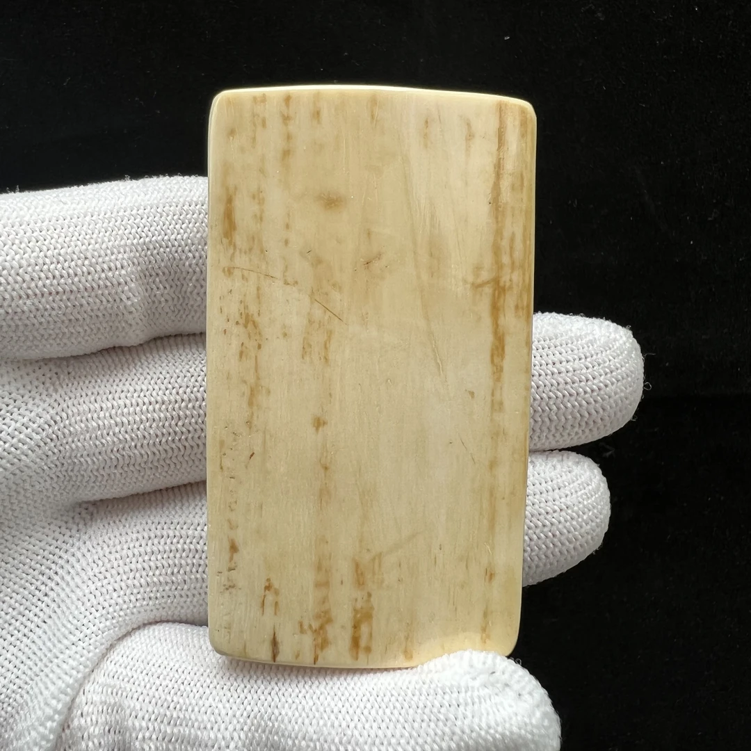 X3735天然猛犸牙 带皮无事牌 35*62.7*15mm支持鉴定 假一罚四