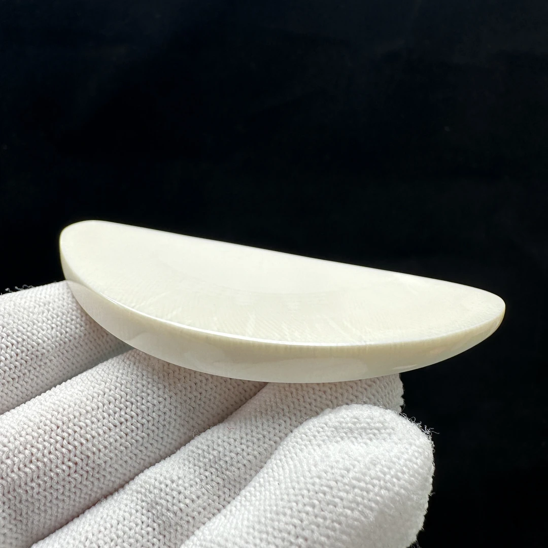 X3677天然猛犸牙 刮板 38.5*83*6mm支持鉴定 假一罚四