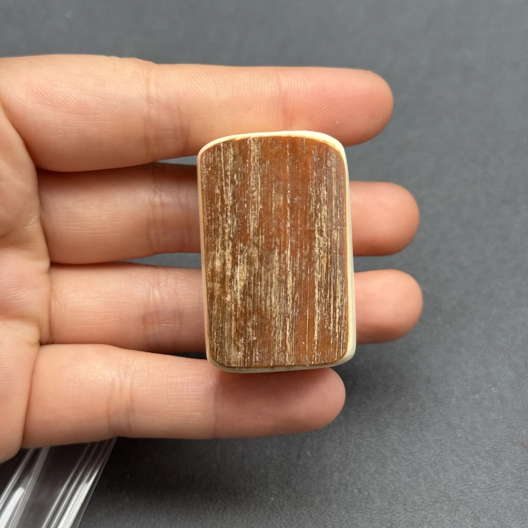 P9546天然猛犸牙金皮 肥皂无事牌 26*40*25mm支持鉴定 假一罚四