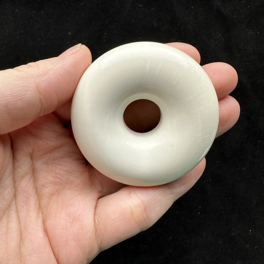 E1047天然猛犸牙 甜甜圈 51.7*18.7mm 支持鉴定 假一罚四