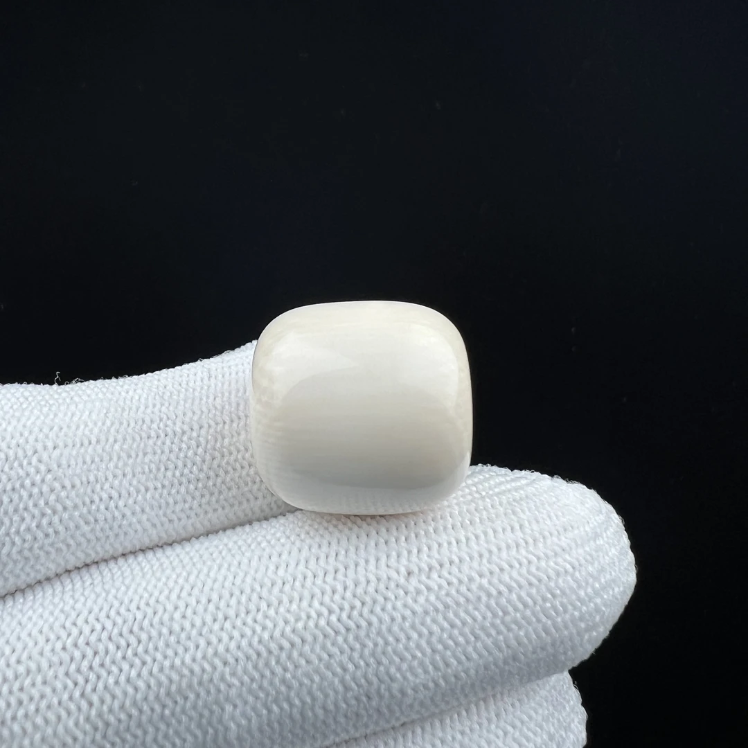 X4460天然猛犸牙 桶珠 18mm支持鉴定 假一罚四