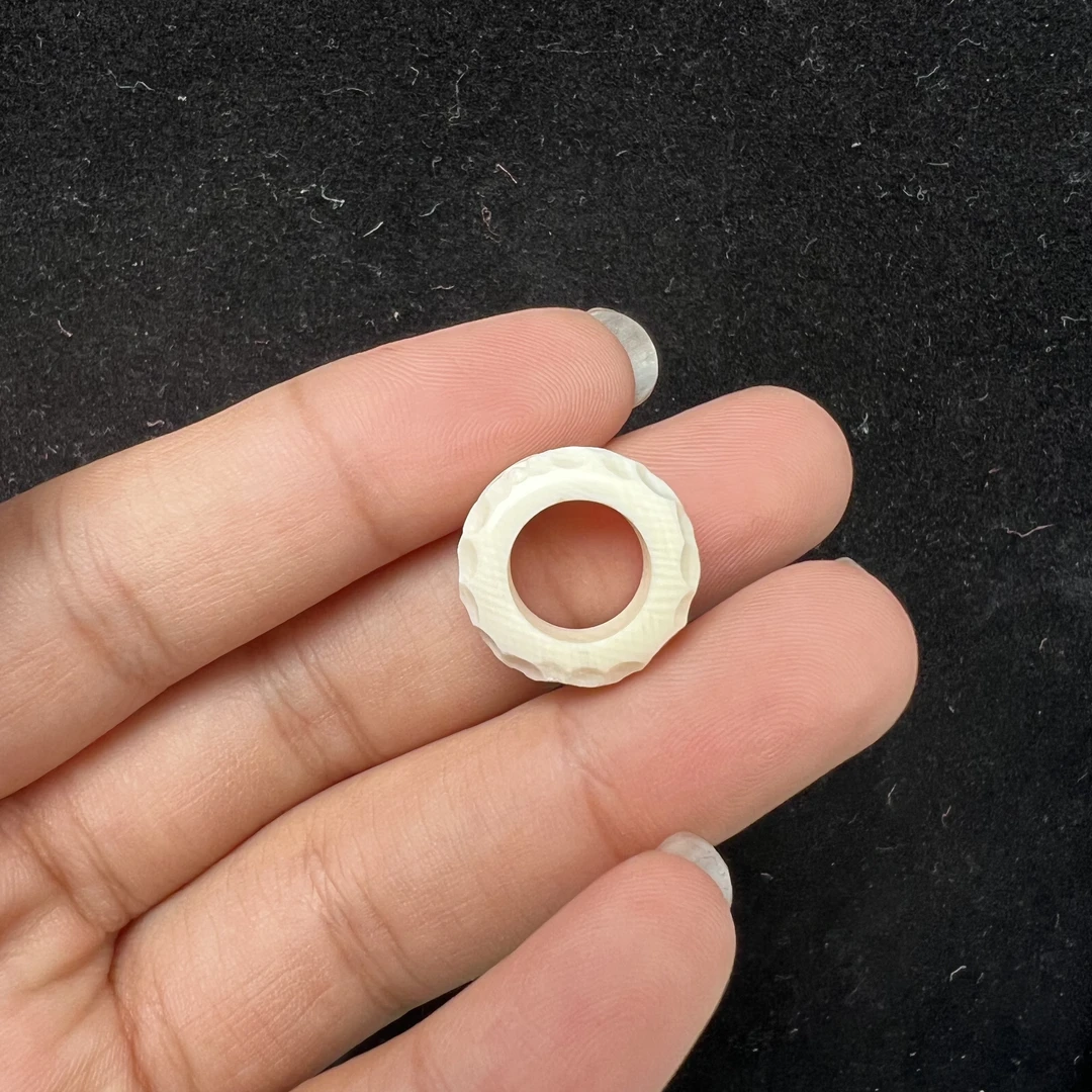 P9146 天然猛犸牙 跑环 内径9 mm 支持复检 假一罚四