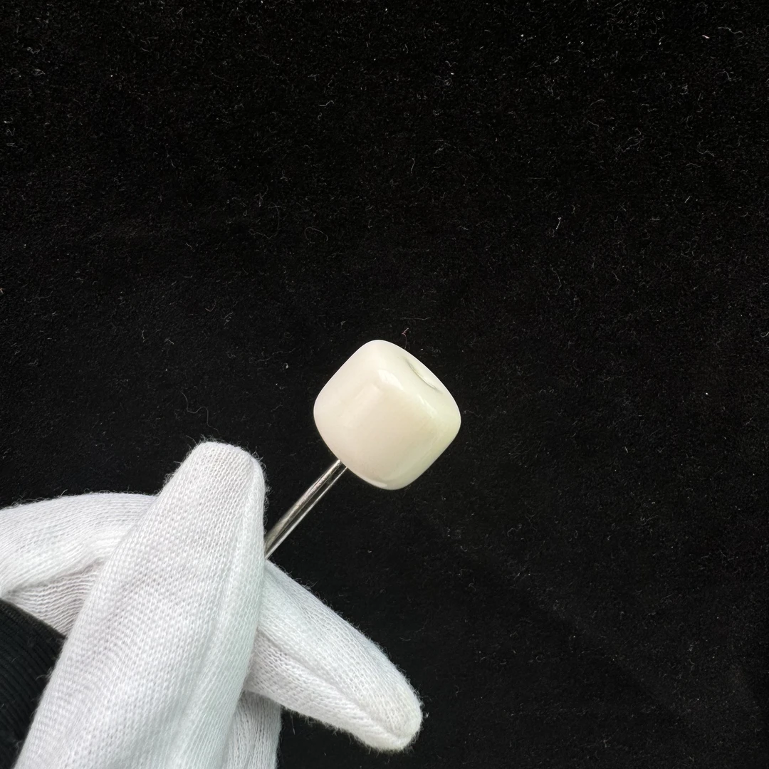 S5736天然猛犸象牙扣子 16.3×13.7mm支持鉴定假一罚四