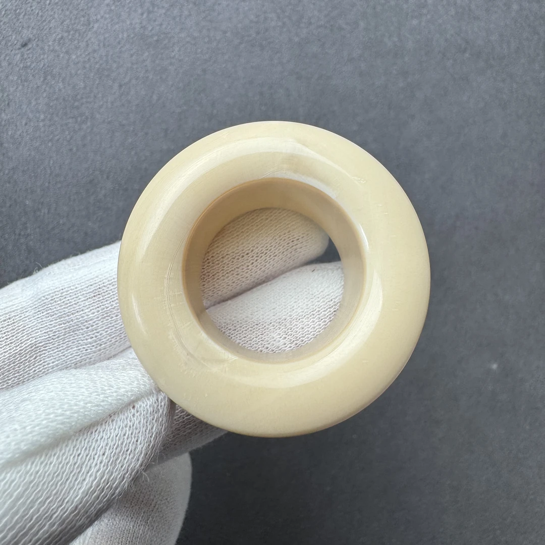 J4754天然猛犸牙22.4mm扳指 支持鉴定 假一罚四