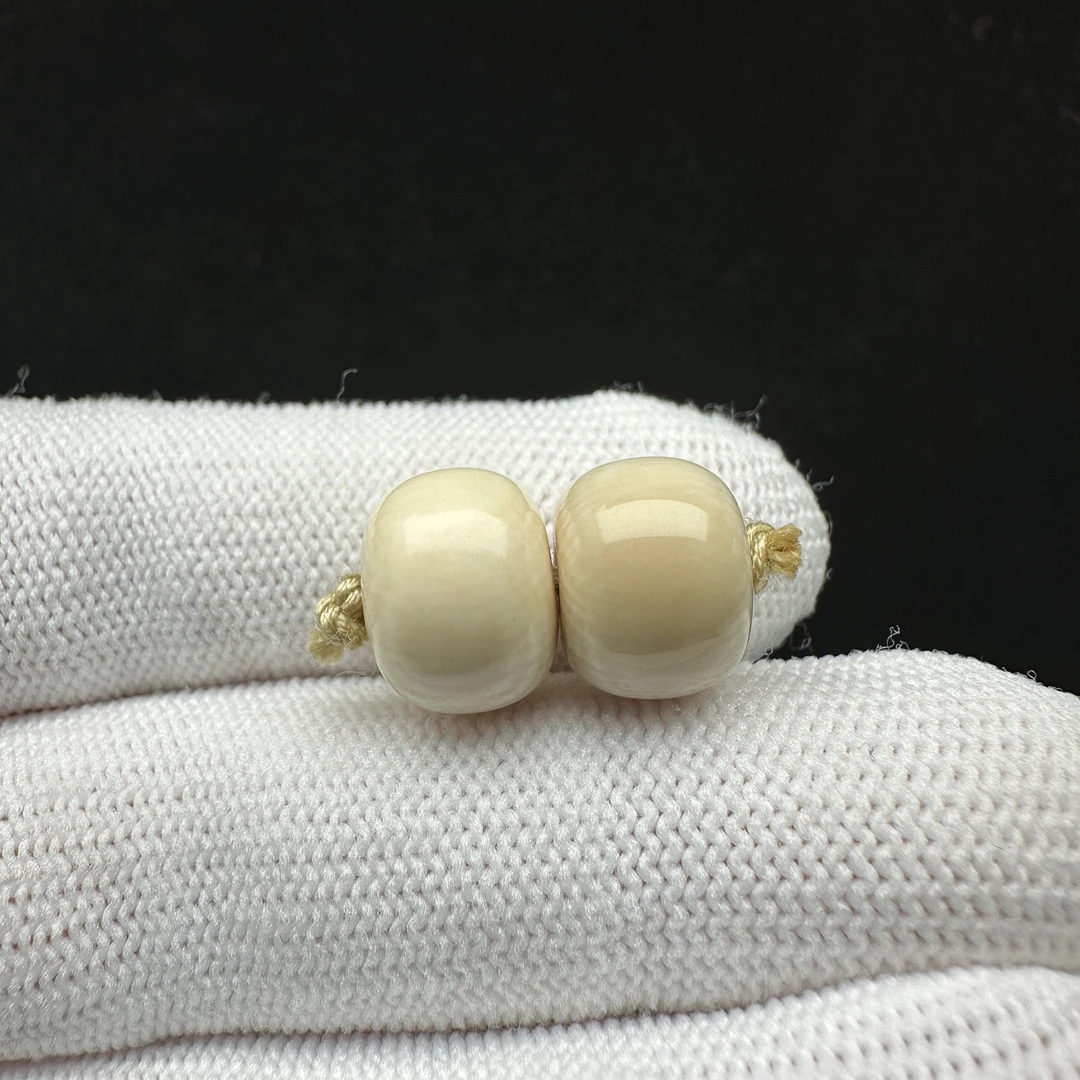 X2416天然猛犸象牙 配饰单珠 11.5*8.5mm 支持复检 假一罚四