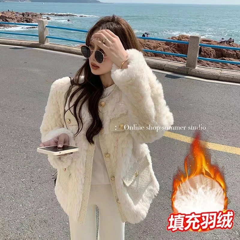 【哲妈宠粉】羽绒外套90白鸭绒加厚短款圆领羽绒服女童百搭冬季时尚