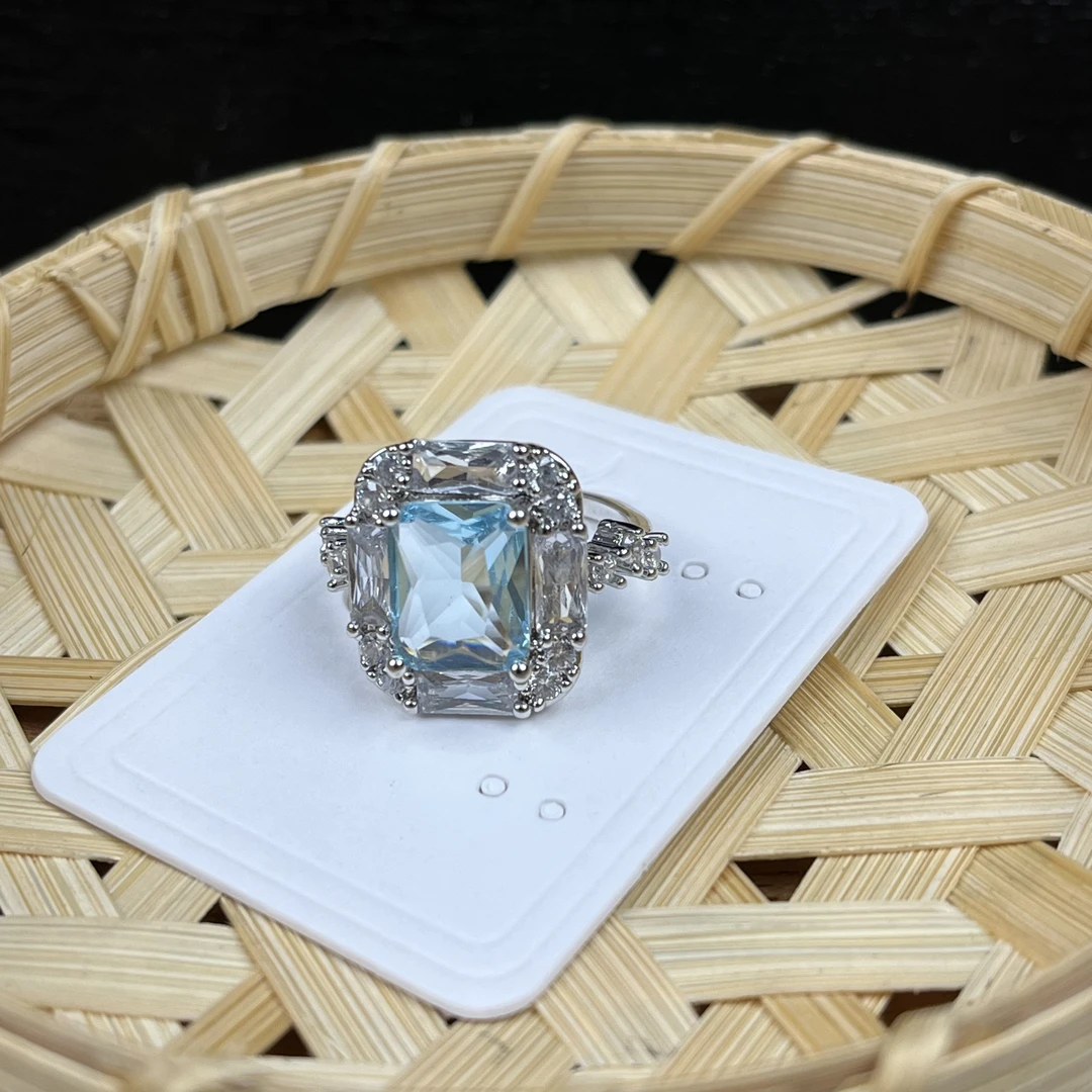 铜合金仿水晶戒指 绮韵阁饰品戒指1001