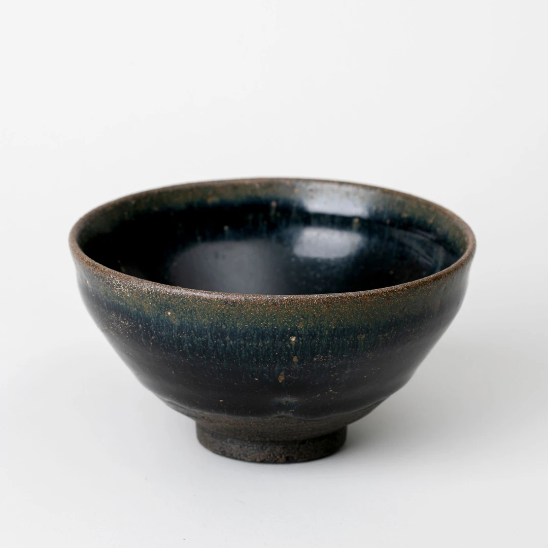 【古董】24、明  建窑黑釉兔毫束口盏