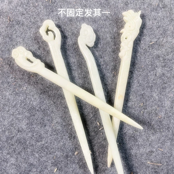 天然手工玉石发簪古风发饰百搭头饰发饰日常中国风 发其一