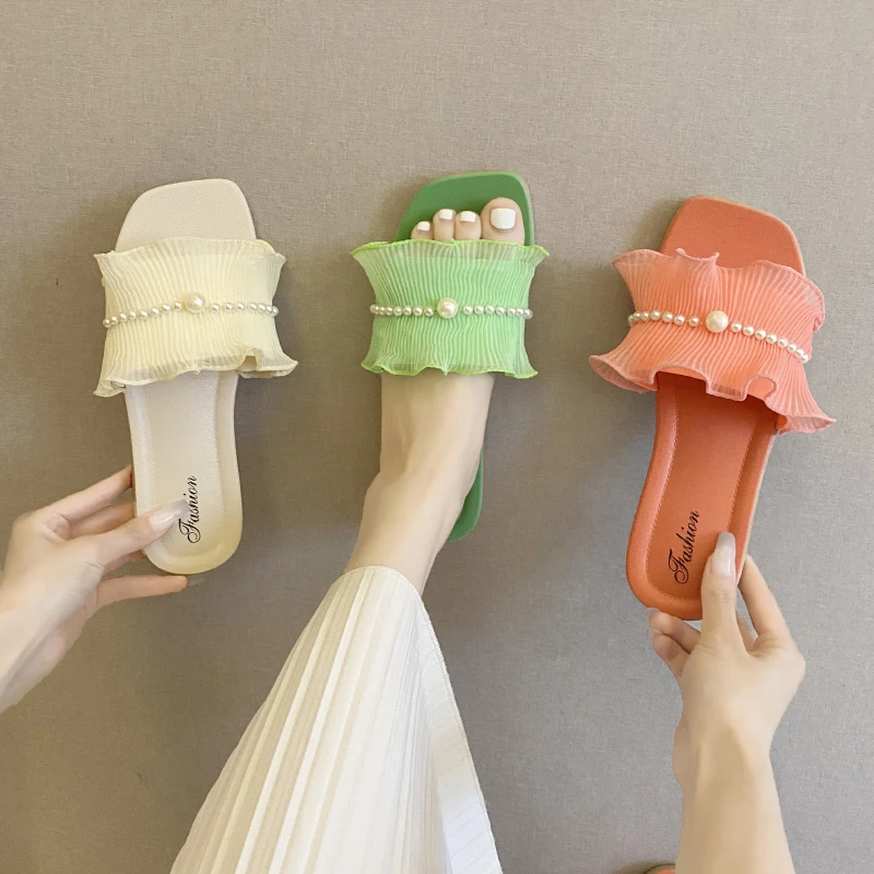 【104】新款608-6拖鞋蝴蝶夏季百搭时尚外穿小香风潮流女鞋