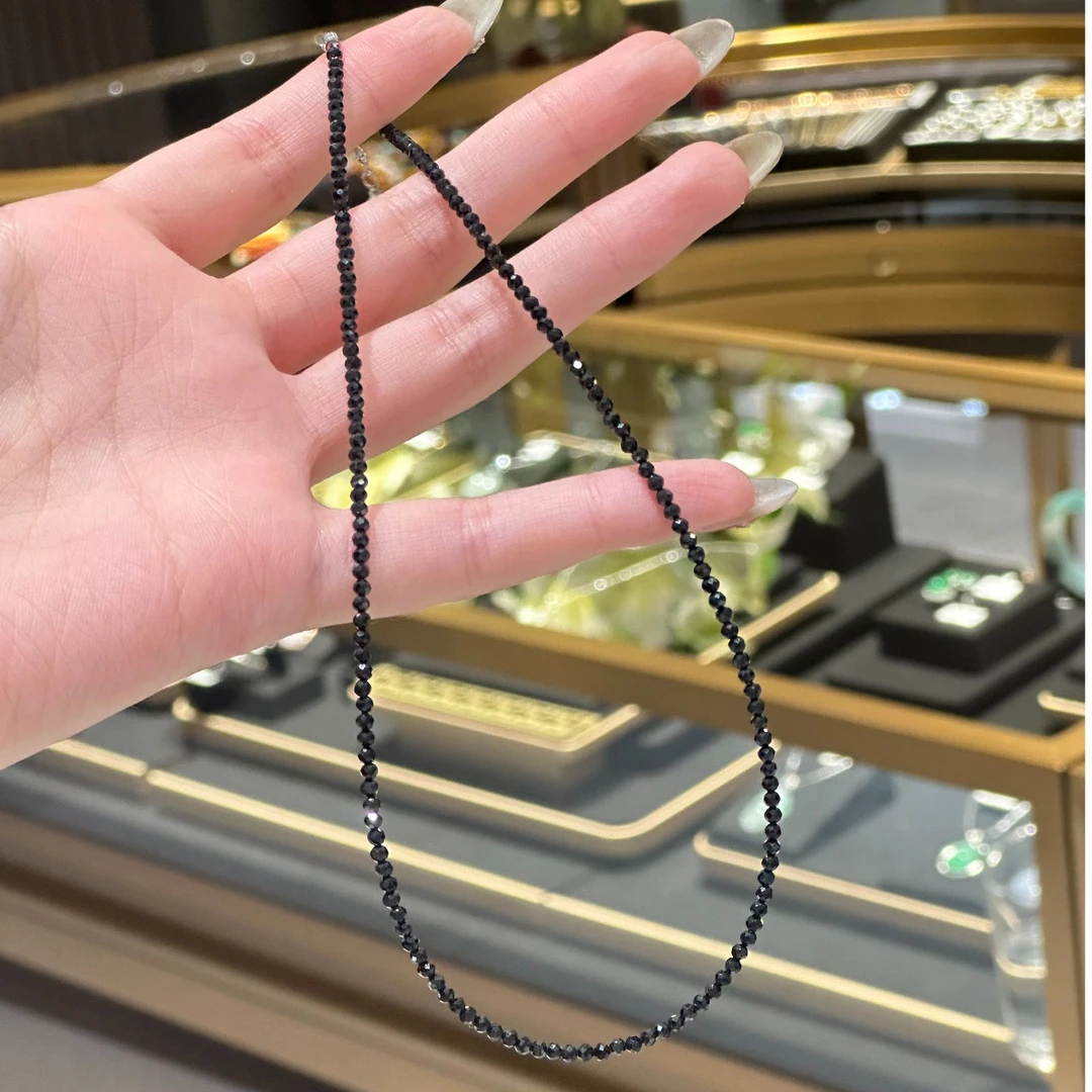 【裕凰珠宝】2-3mm黑尖晶石