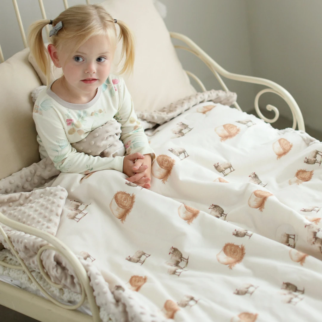 雅赞【豆豆被】新生儿婴幼儿 四季豆豆毯双面A类抚触豆豆绒不起静电