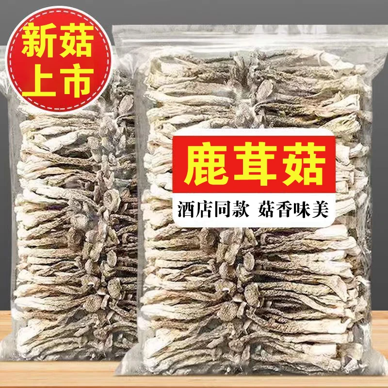 【酒店同款】鹿茸菇500g新鲜鹿茸菌云南特产鹿茸菇20g干锅煲汤食材