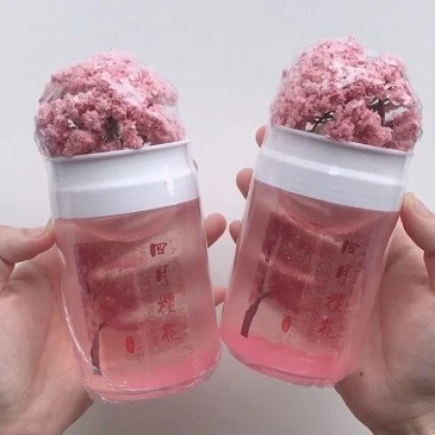 懒懒少女【四月樱花】起泡超级推荐!绝美液体胶搭配樱花树