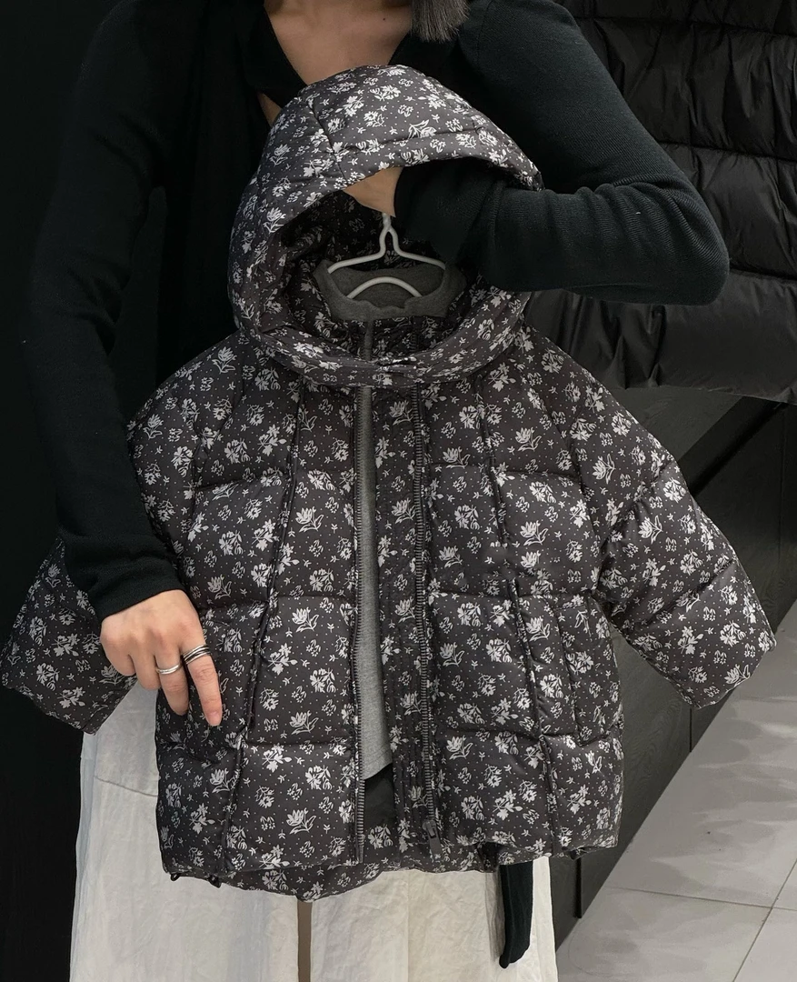 229设计师品牌童装，冬款棉衣连帽中长款保暖加厚