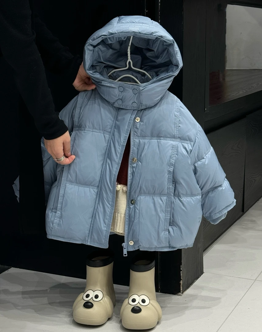 239设计师品牌童装，冬款棉衣连帽中长款保暖加厚