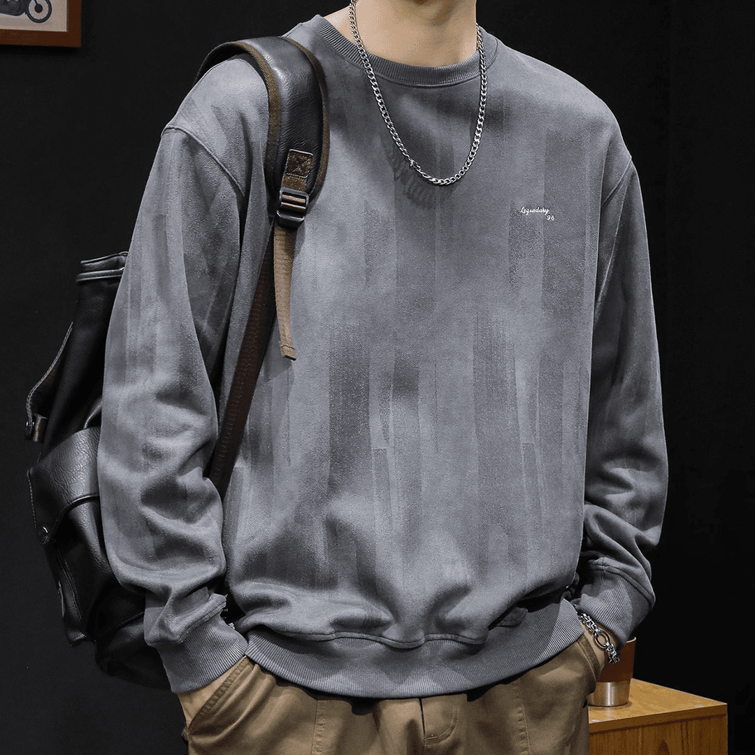 嘉瑞泰 潮牌加绒卫衣男秋冬款圆领男款衣服冬季2024新款男士长袖大码男装