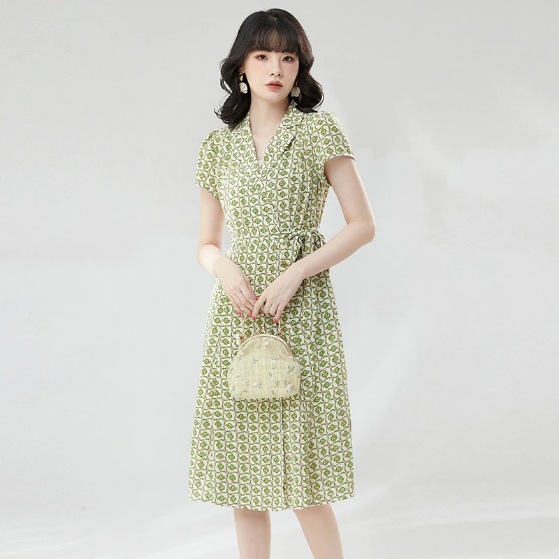 A525知性气质淑女范裙子连衣裙专柜折扣女装42HH0A0525