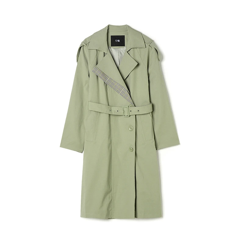 LM0J0004知性优雅加长款系腰带风衣外套女43LM0J0004