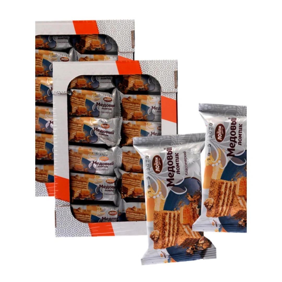 俄小淼提拉米苏食品网红小零食巧克力奶油千层蛋糕笋1g