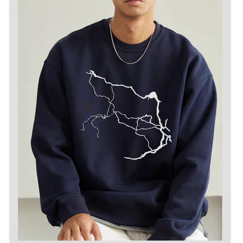 300斤大码宽松美式圆领休闲卫衣男款2025新款加绒ins套头上衣春秋