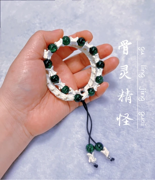 非金属皮质手链 蛇骨双圈两圈手链个性小众百搭手串