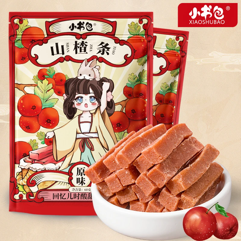 山楂条儿童零食健康营养60克*4袋酸甜优质果干甄选网红办公零食