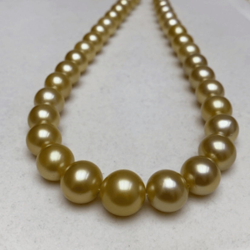 【闪购商品】海水珍珠金珍珠项链18K金镶嵌大*美