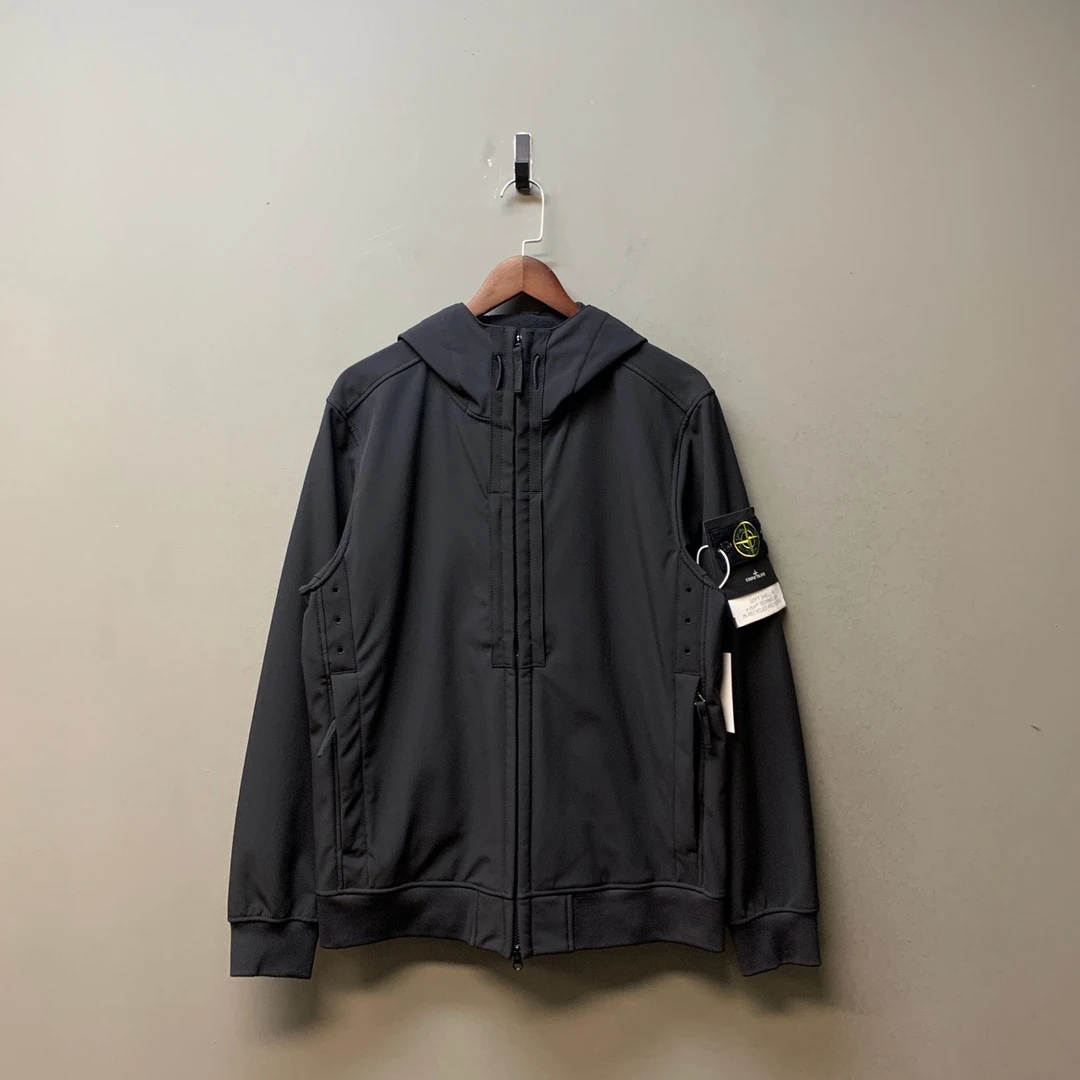Stone island石头岛/01811/23fw 加绒软壳冲锋衣 全新带吊
