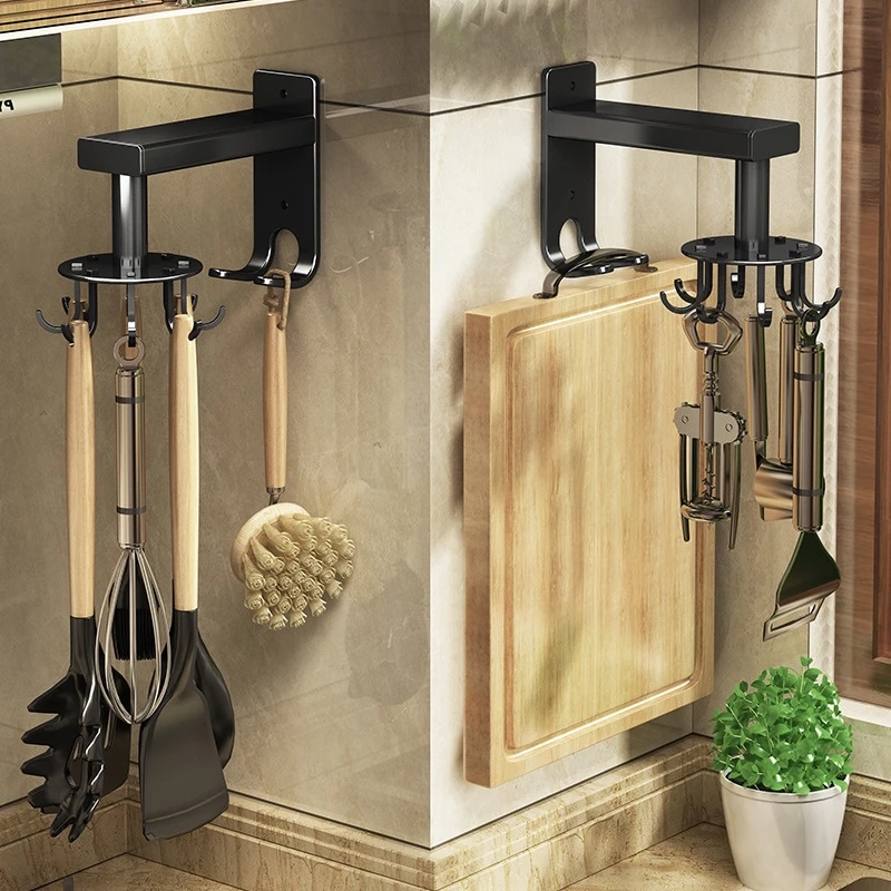 厨房挂钩免打孔壁挂式墙壁挂钩架厨具用品排钩粘钩挂架钩子置物架