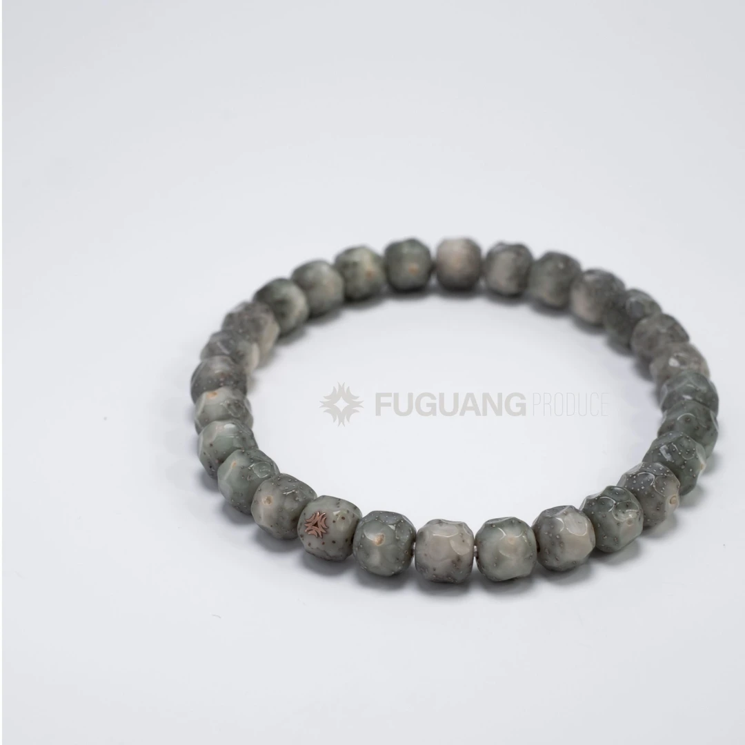 扶光 玉化无相单圈 玫瑰黄标 手串