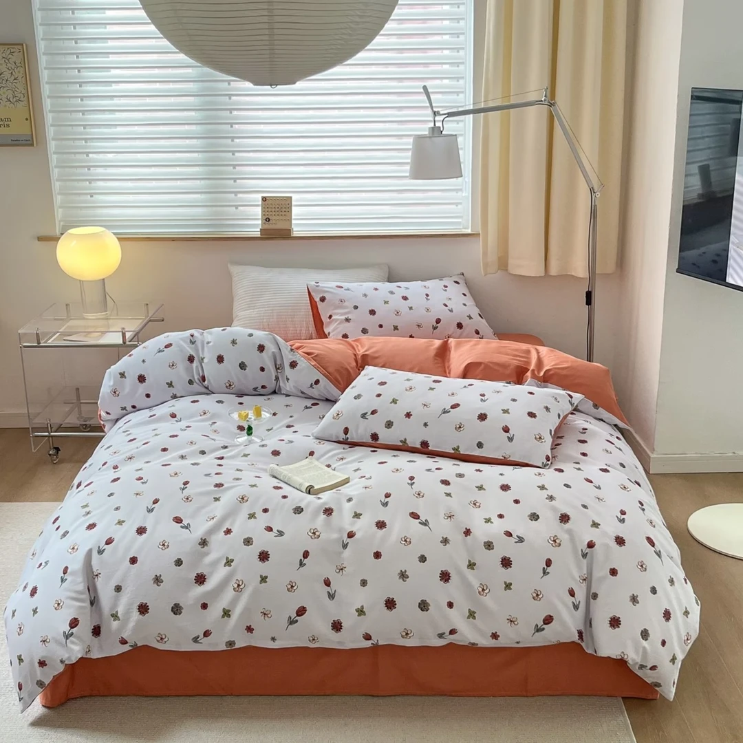 【小奶棉四件套】全棉高端小奶棉柔软床品四件套