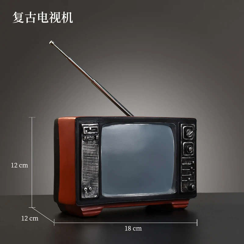 复古怀旧电视机收音机电话模型摆件居家饰品diy收藏酒柜摆台欧式