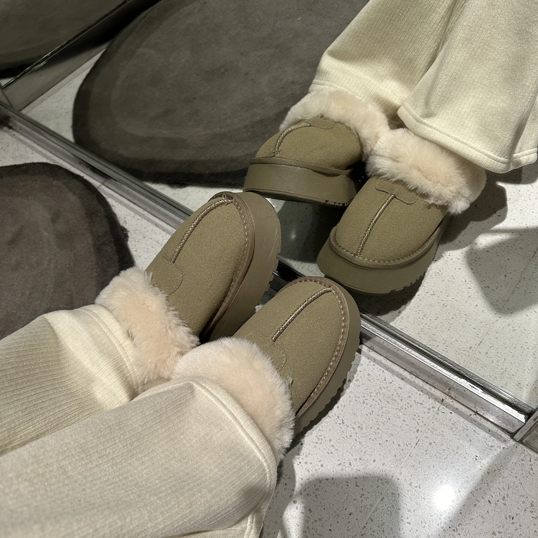 2024年秋冬雪地靴女运动加厚保暖厚底防寒短筒雪地靴