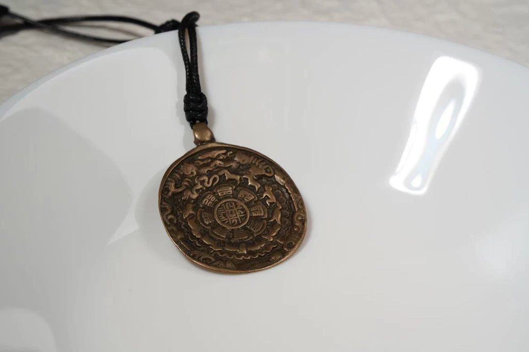 念青唐古拉铜牌挂件