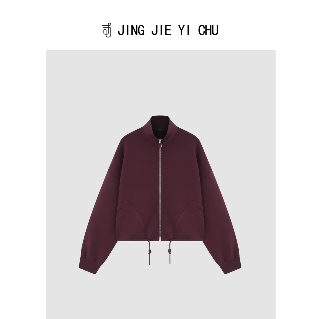 静姐【极简从容】~秋季新款太空棉立领宽松短外套 M082