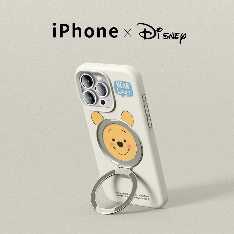 迪士尼适用苹果15promax手机壳新款液态硅胶iPhone14全包13高级12