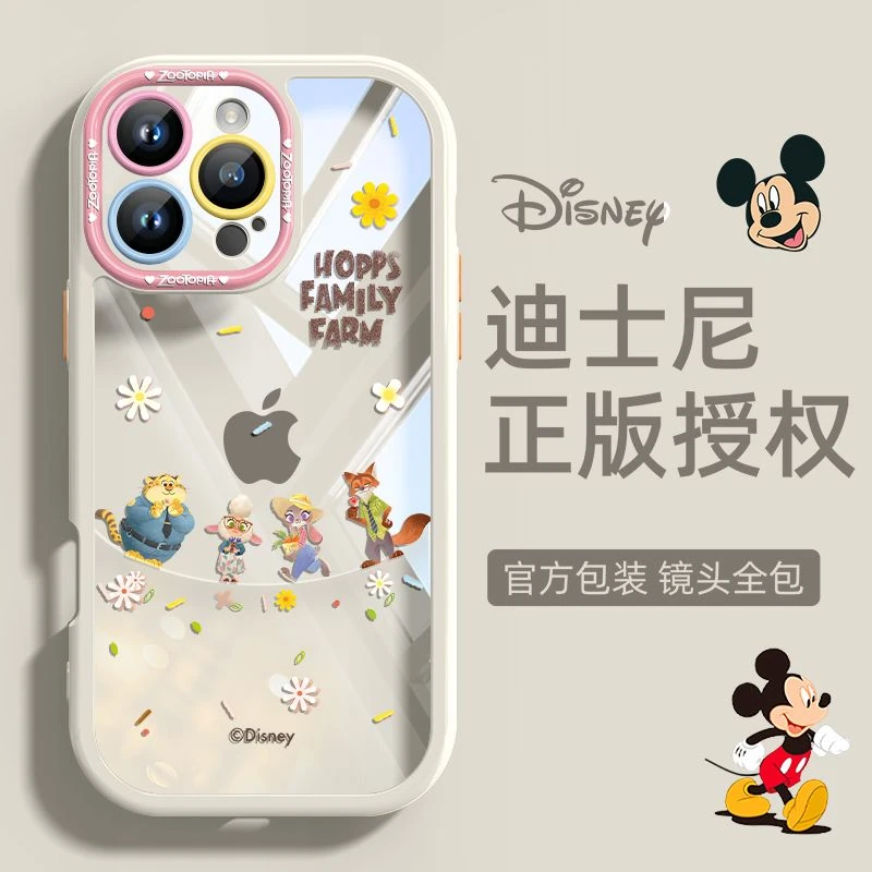 适用苹果16pro手机壳新款iPhone15promax透明防摔挂绳14迪士尼